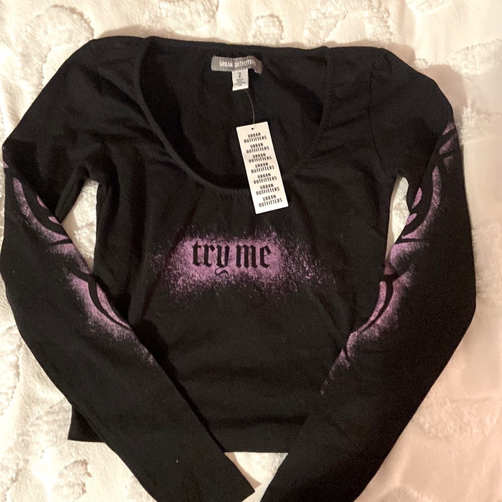 Try Me Stretch Black Top